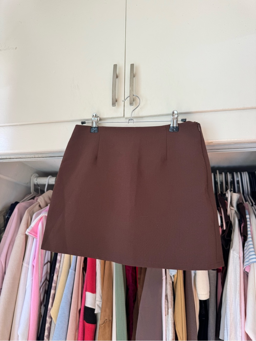 Sincerly Jules Chocolate Brown Mini Skort